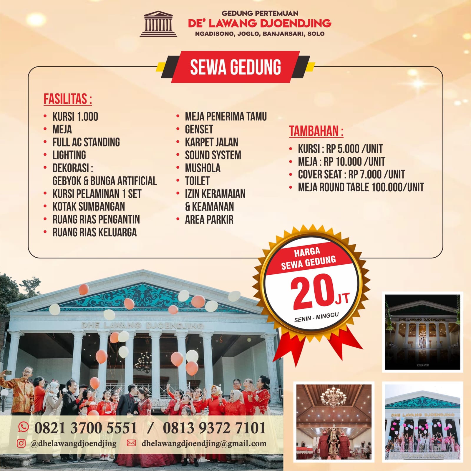 Foto vendor VENUE De Lawang Djonjing