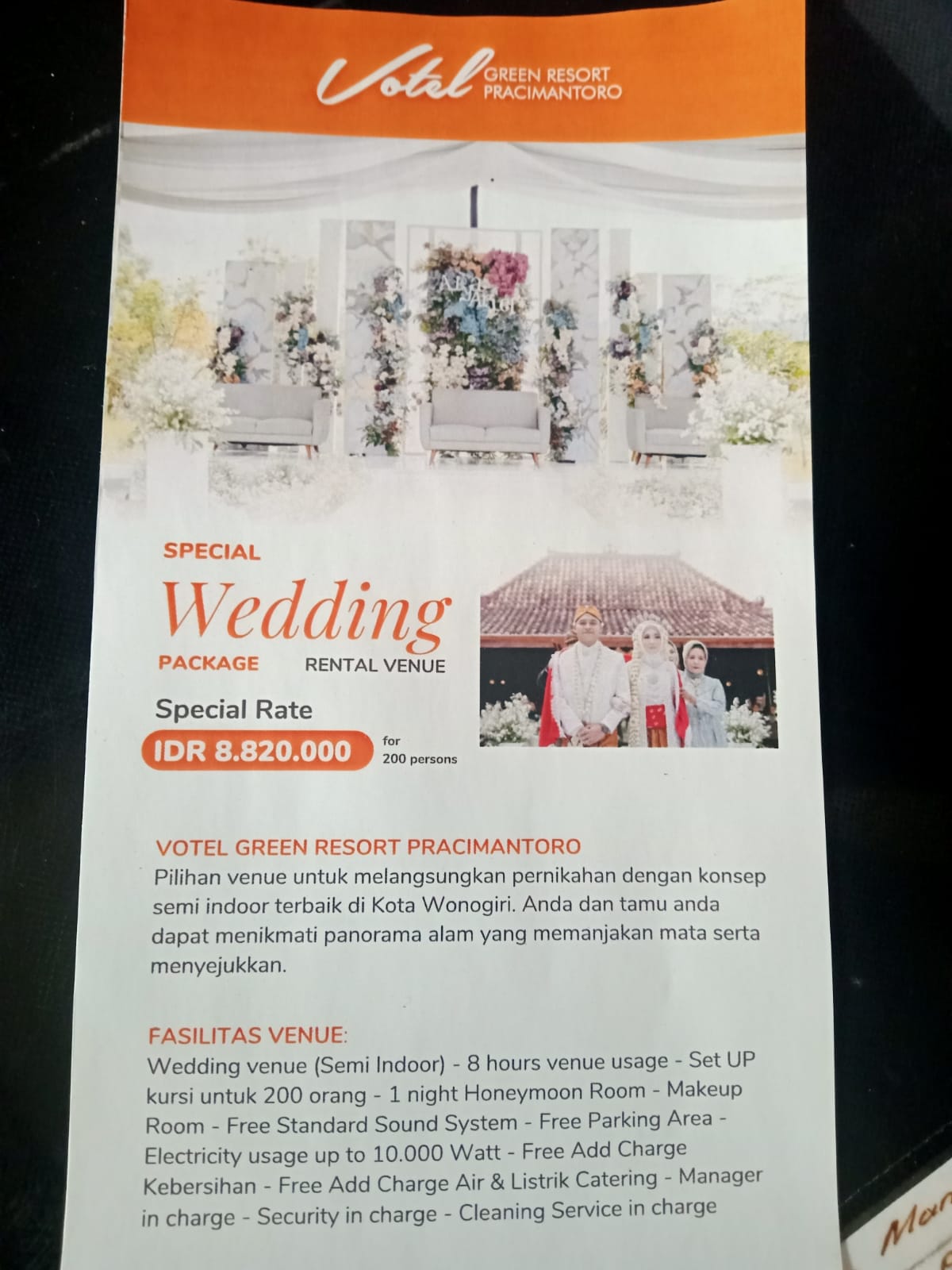 Foto vendor VENUE Azzana Resort wonogiri