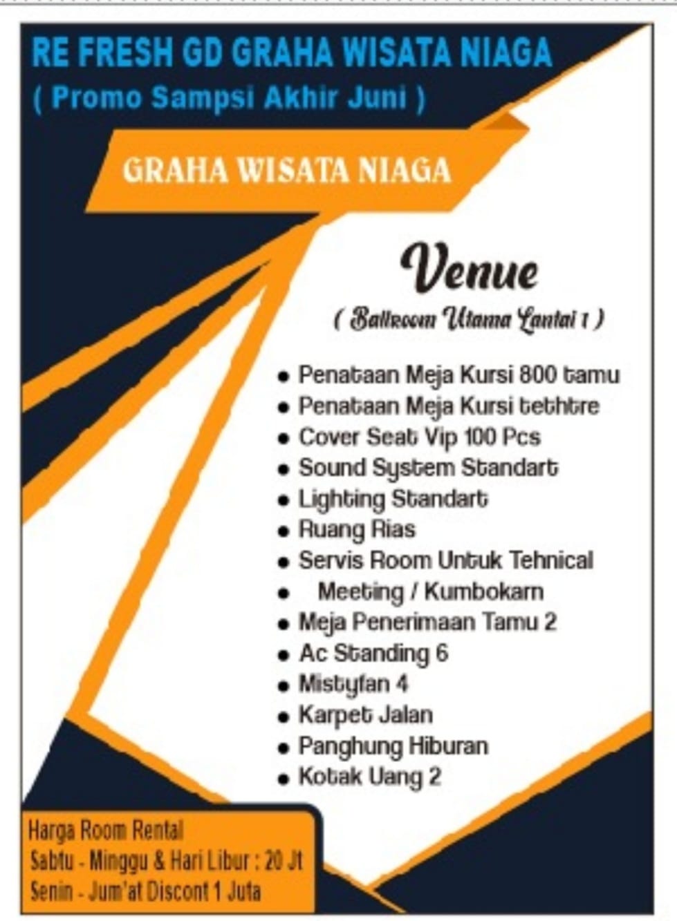 Foto vendor VENUE Graha Wisata Niaga