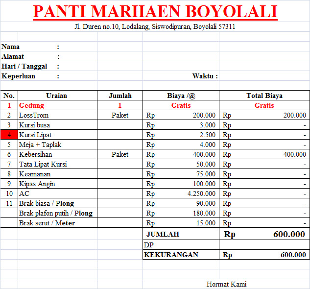 Foto vendor VENUE Panti Marhaen