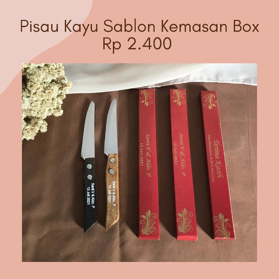 Foto vendor SOUVENIR KOSAN SOUVENIR Paket Pisau Kayu Sablon Kemasan BOX
