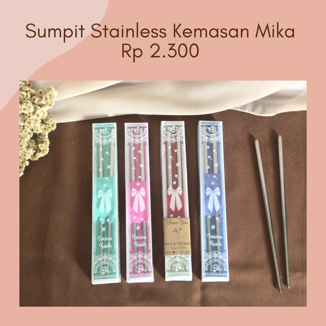 Foto vendor SOUVENIR KOSAN SOUVENIR Paket Sumpit Stainless Kemas Mika