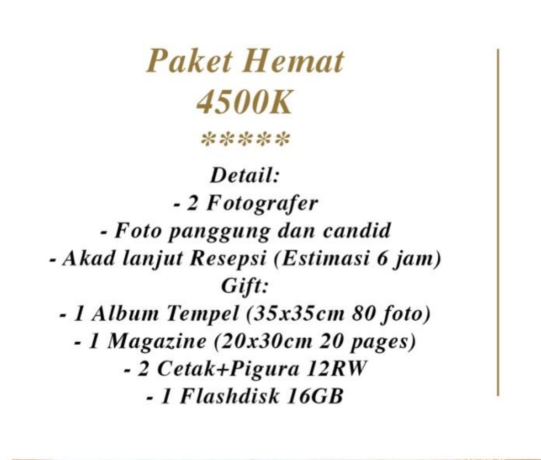 Foto vendor FOTO Momen Terbaik Paket Paket Hemat 