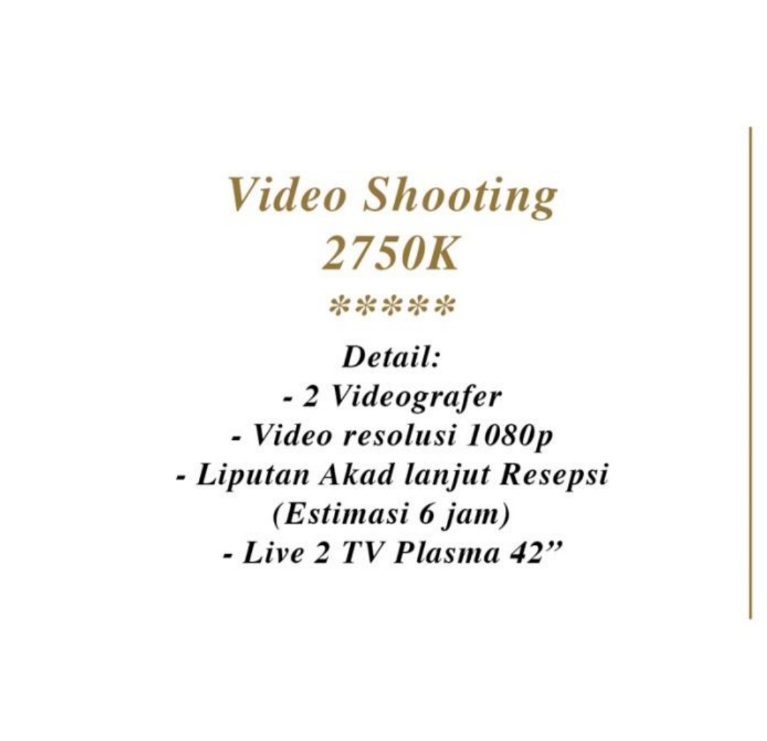 Foto vendor FOTO Momen Terbaik Paket Vodeo Shooting 