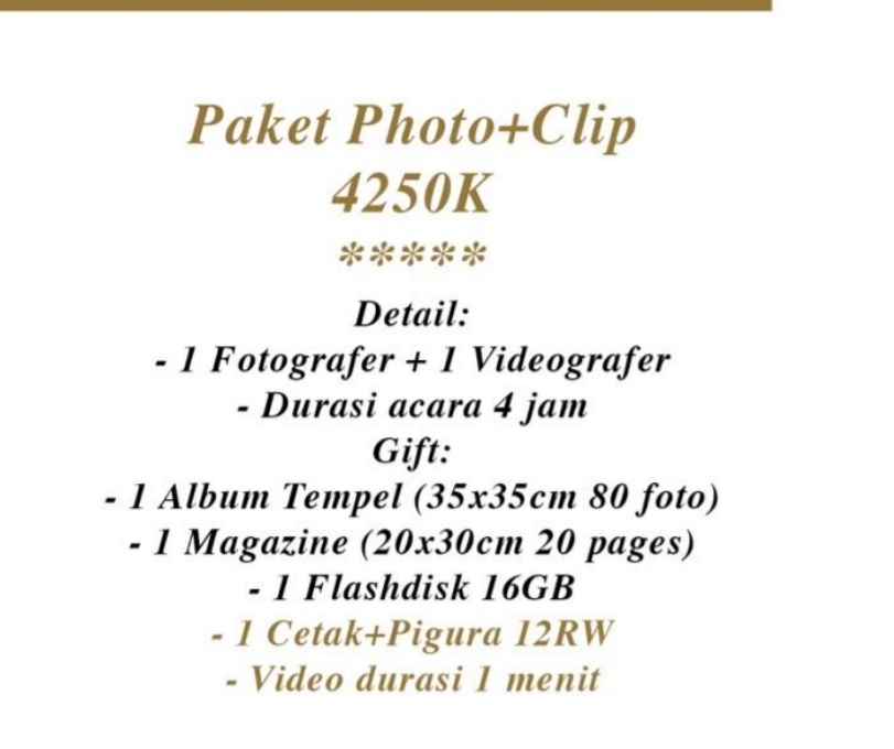 Foto vendor FOTO Momen Terbaik Paket Paket Photo+Clip 