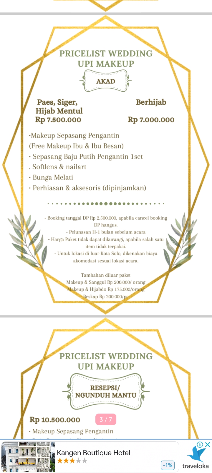 Foto vendor MUA Upi Makeup Paket Akad Paes, Siger, Hijab Pentul 