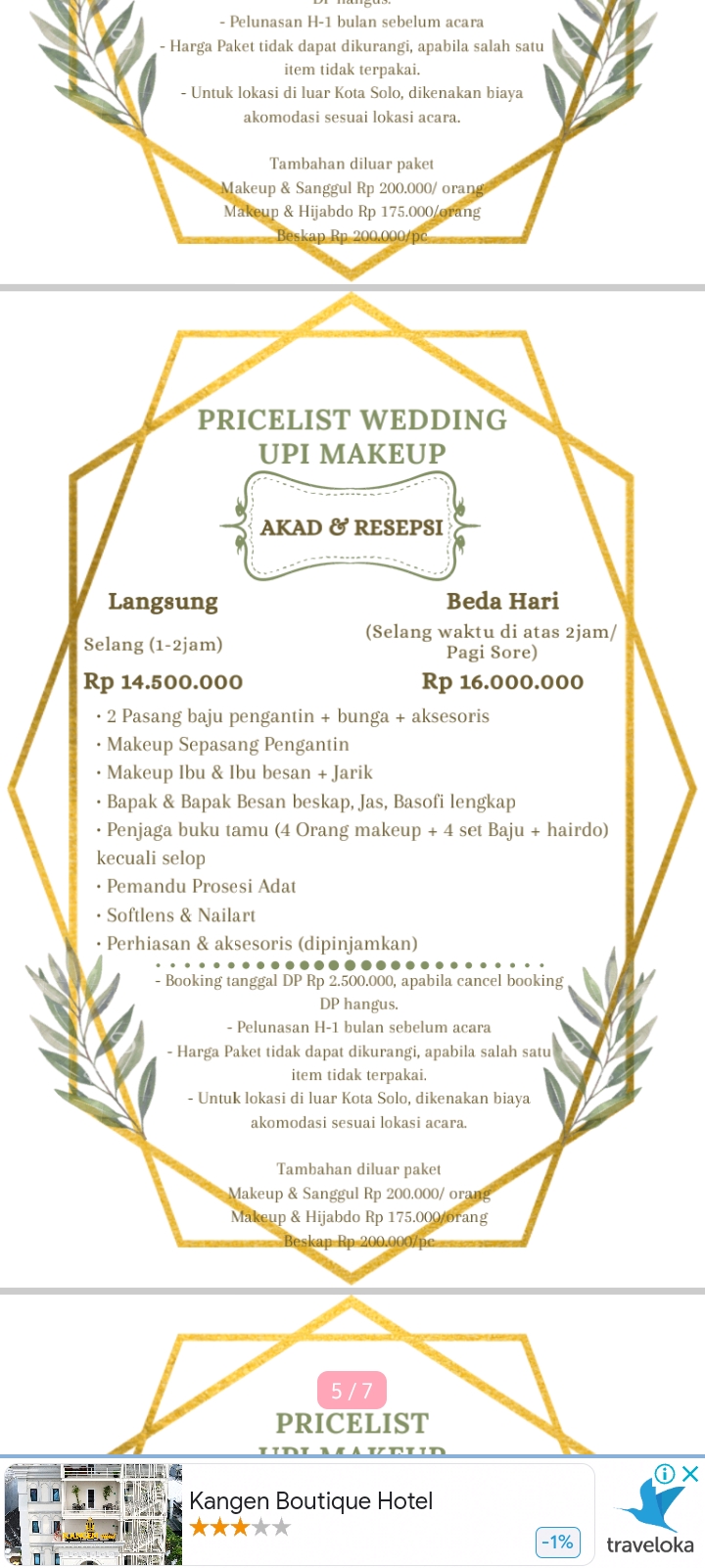 Foto vendor MUA Upi Makeup Paket Akad Resepsi Langsung 