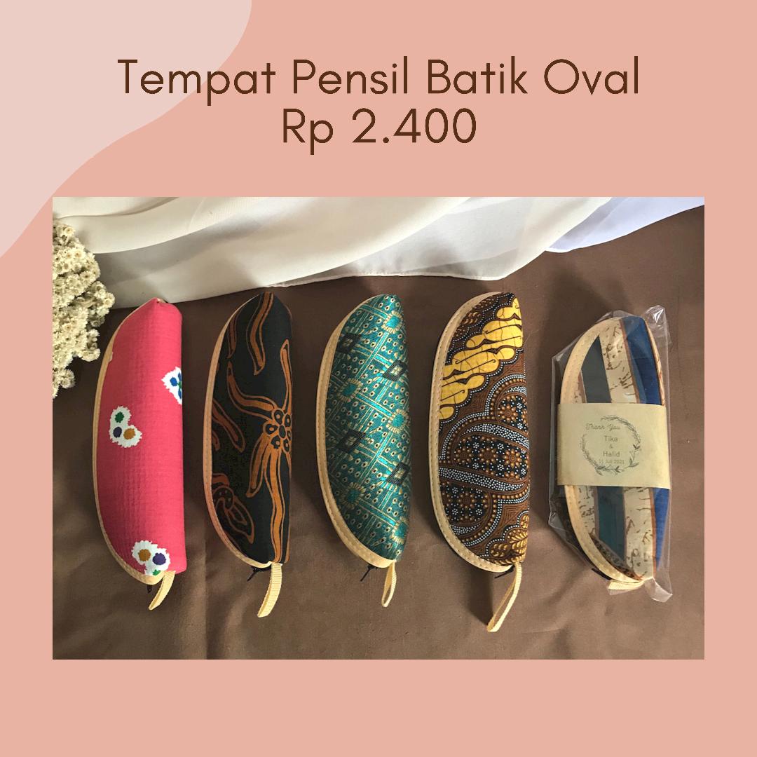 Foto vendor SOUVENIR KOSAN SOUVENIR Paket Tempat Pensil Batik Oval