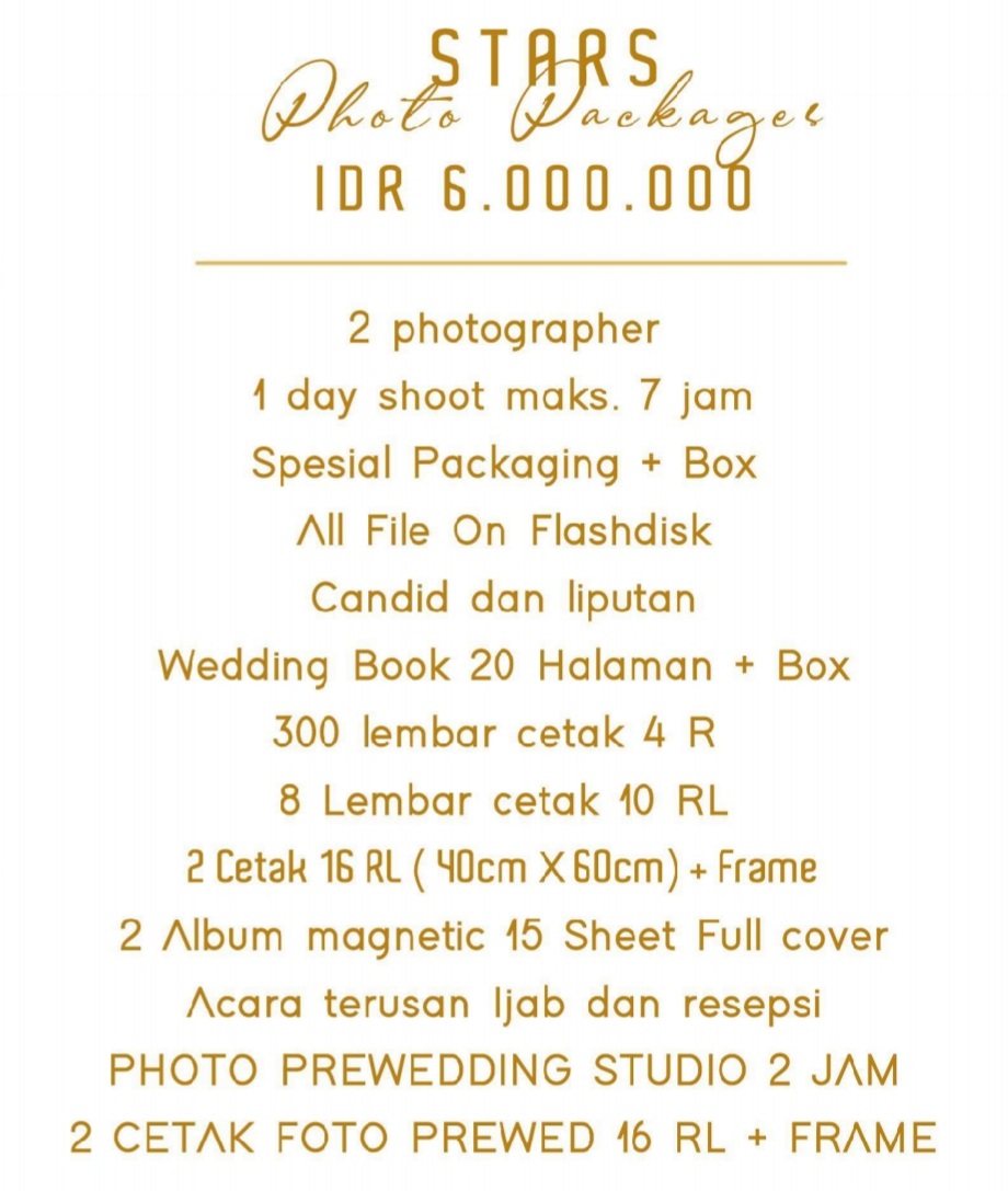 Foto vendor FOTO Paralova Photo Paket Photo Stars 