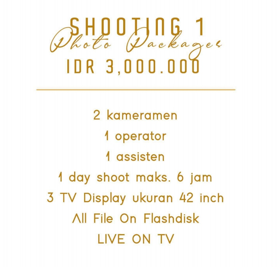 Foto vendor FOTO Paralova Photo Paket Video Shooting 