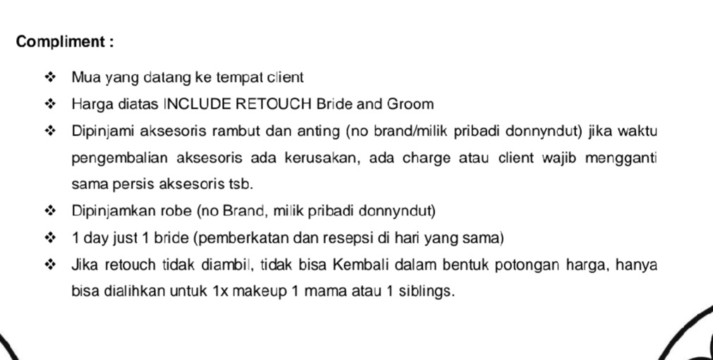 Foto vendor MUA Donnydut Paket Compliment 