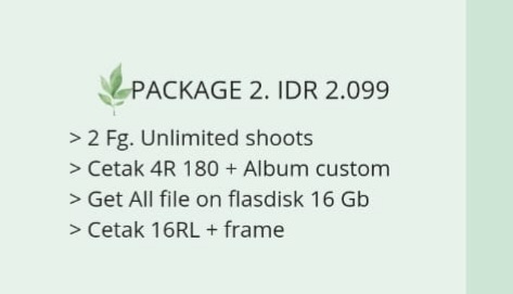 Foto vendor FOTO Arbano Photography Paket Paket 2 