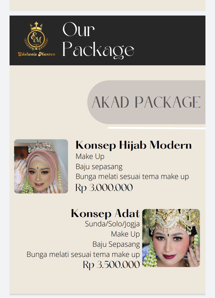 Foto vendor MUA Edelweis Manten Paket Akad Package (Adat) 