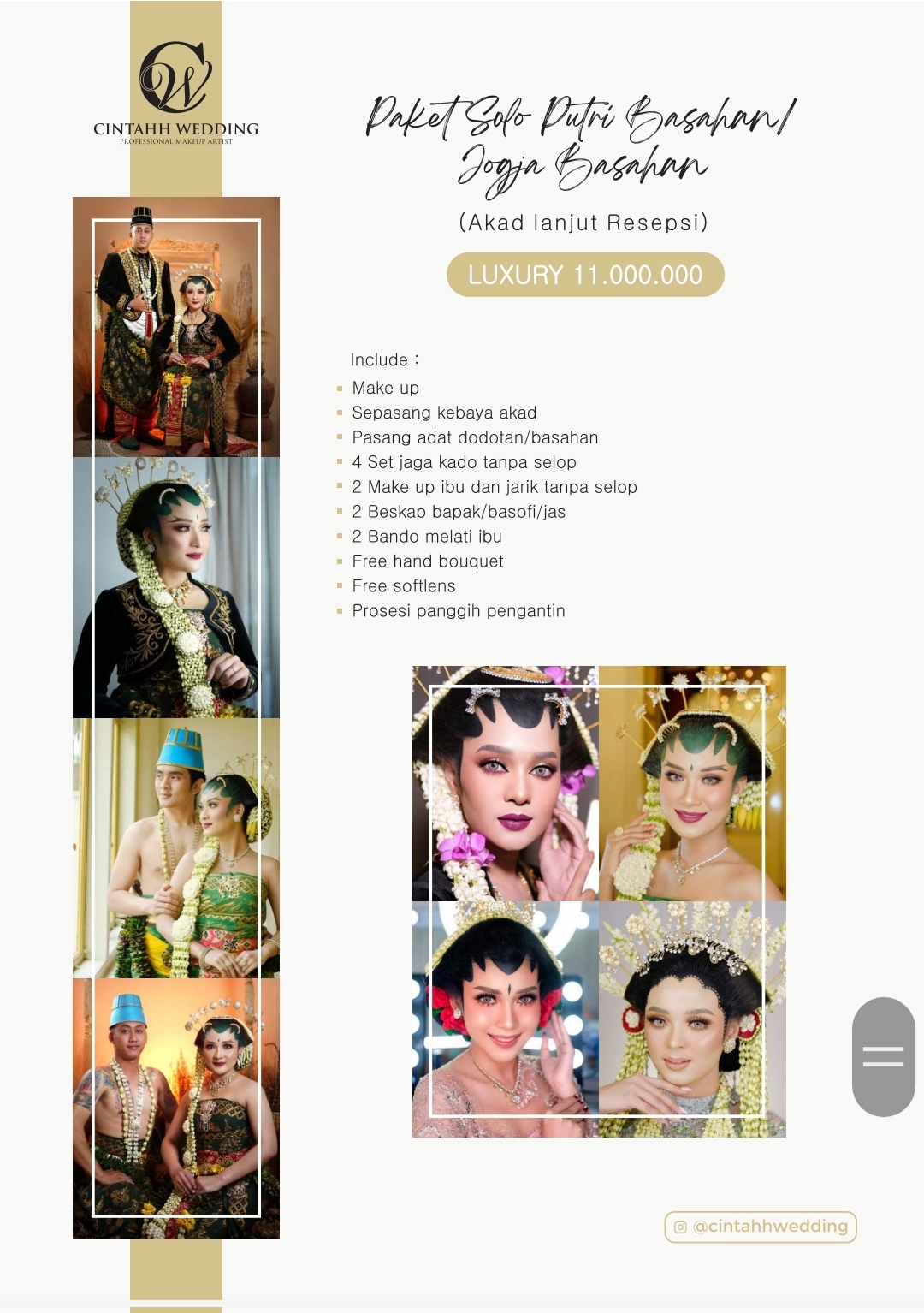Foto vendor MUA Cintahh Wedding Paket Solo Putri Basahan/Jogja Basahan 