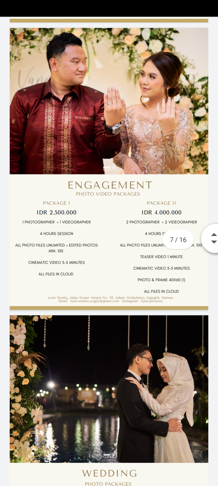 Foto vendor FOTO LUMI PICTURE Paket ENGAGEMENT 2 