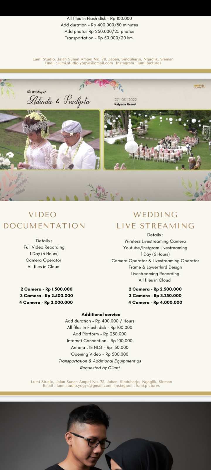 Foto vendor FOTO LUMI PICTURE Paket VIDEO 