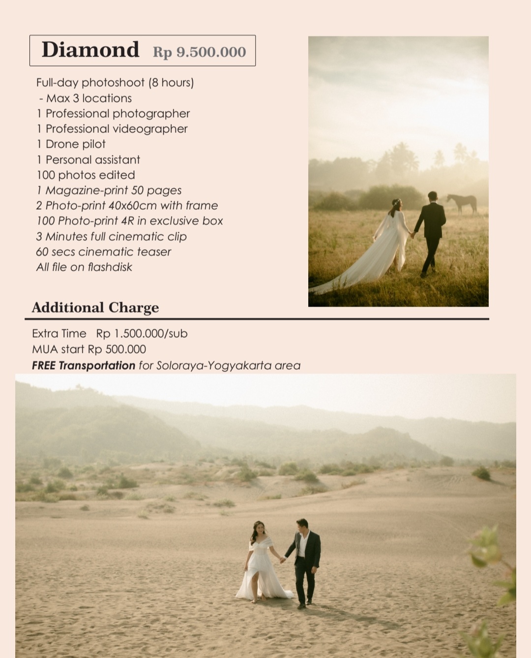 Foto vendor FOTO Warna Foto Paket Prewedding Diamond 