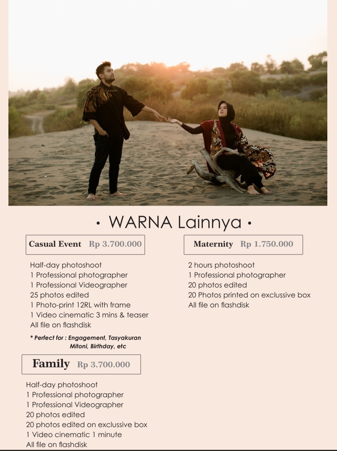 Foto vendor FOTO Warna Foto Paket Maternity 