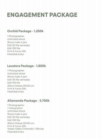Foto vendor FOTO Pastel Wedding Paket Engagement - Allamanda 