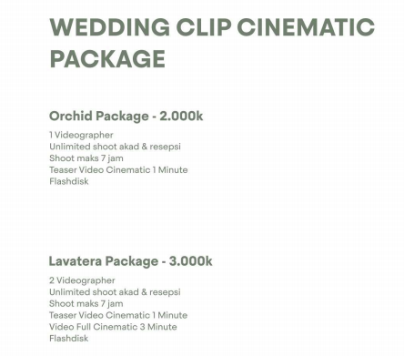 Foto vendor FOTO Pastel Wedding Paket Clip - Lavattera 