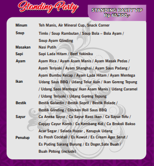 Foto vendor KATERING Kino katering Paket Standing Party VIP 