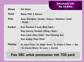 Foto vendor KATERING Kino katering Paket Racikan VIP 
