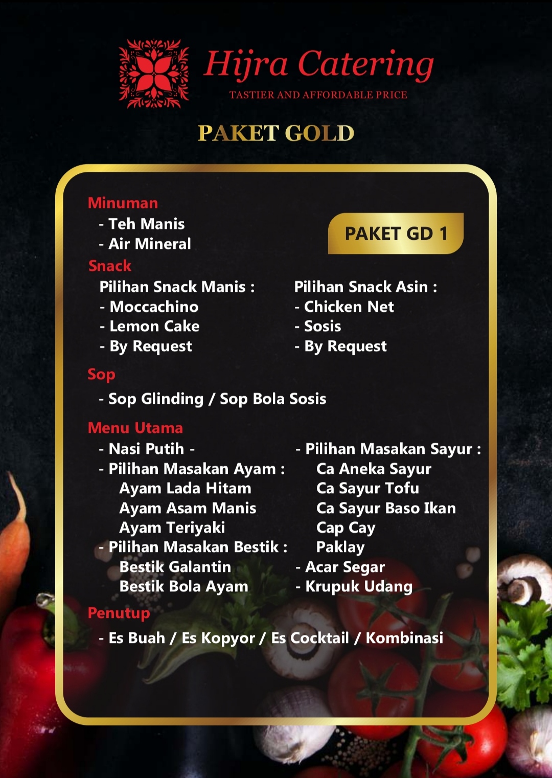 Foto vendor KATERING Hijra Catering Paket Paket Gold 1 