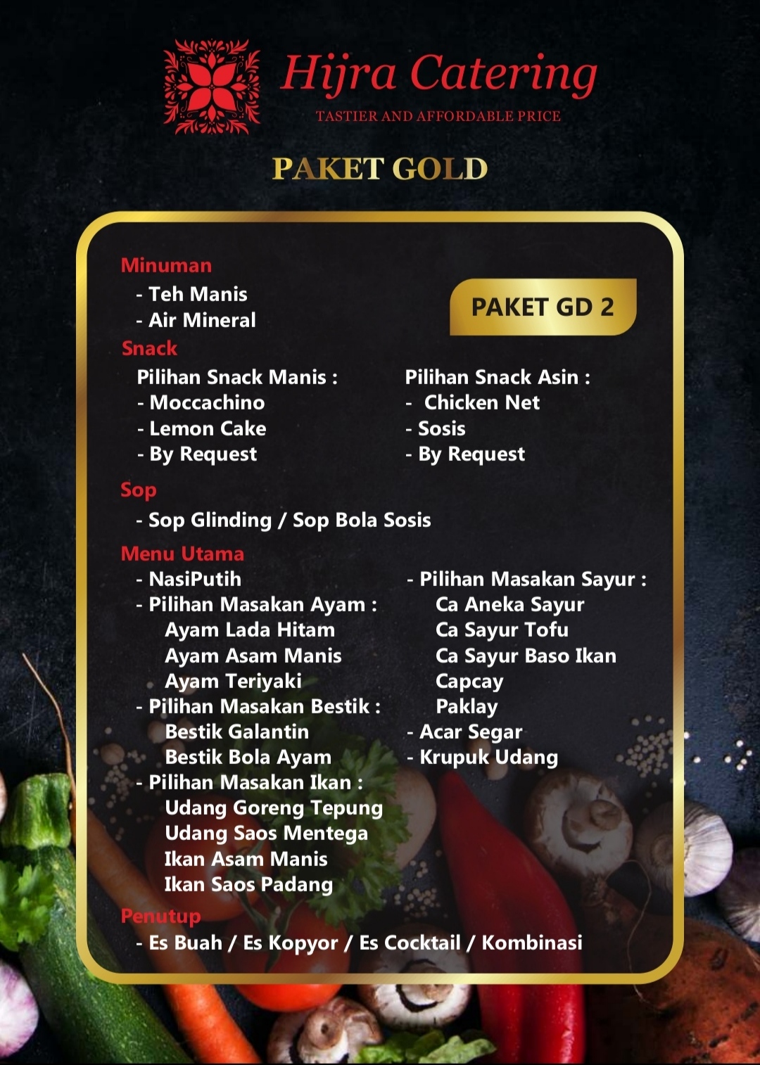 Foto vendor KATERING Hijra Catering Paket Paket Gold 2 