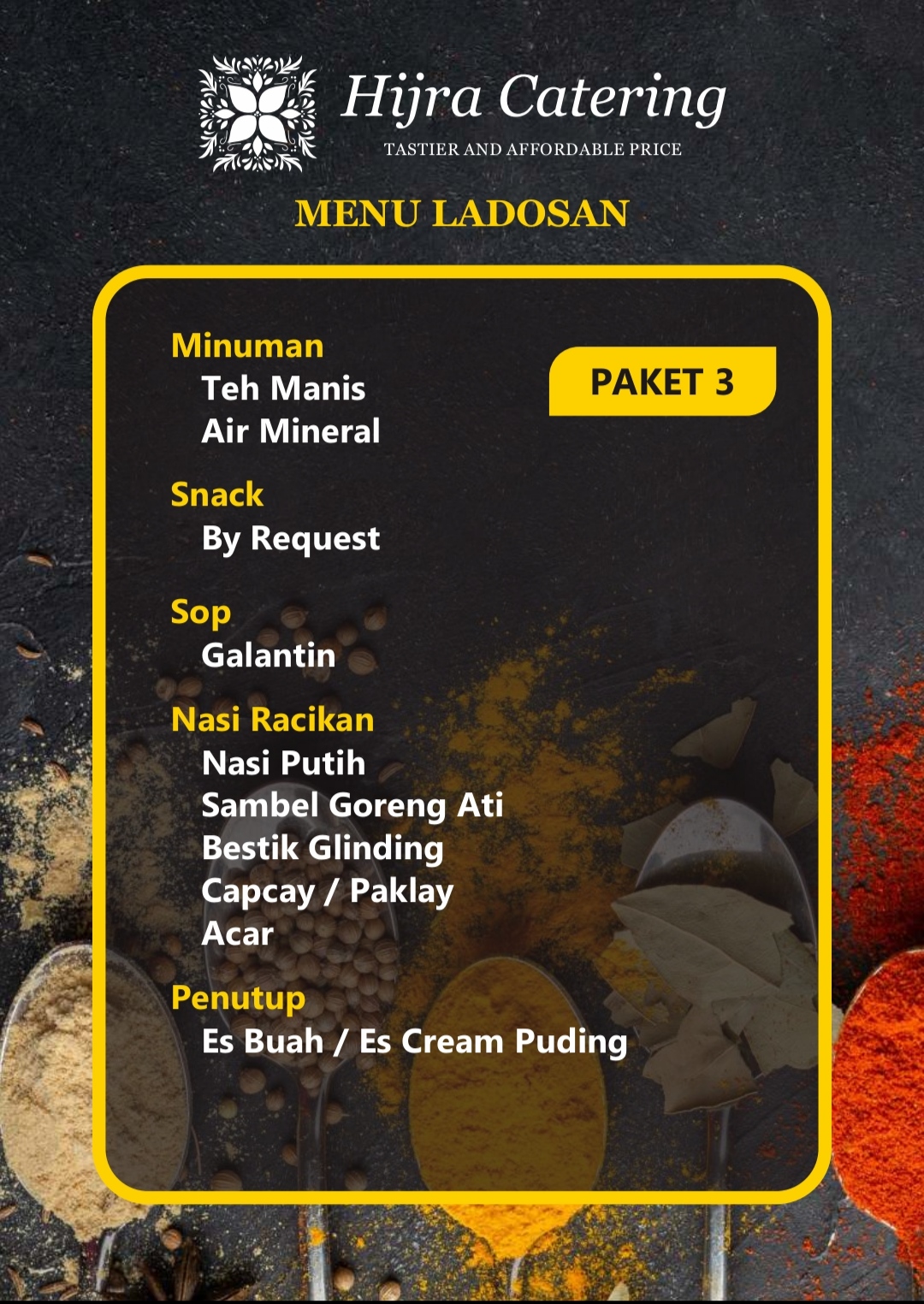 Foto vendor KATERING Hijra Catering Paket Paket 3 