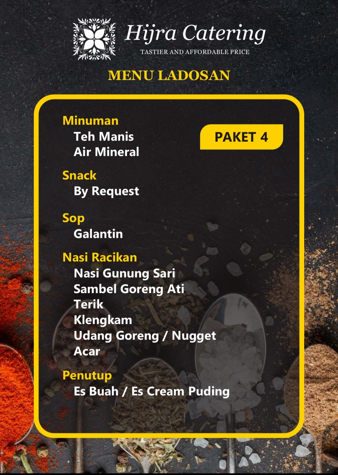 Foto vendor KATERING Hijra Catering Paket Paket 4 