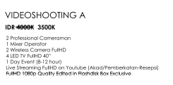 Foto vendor FOTO SS CINEMA Paket Video Shooting A 