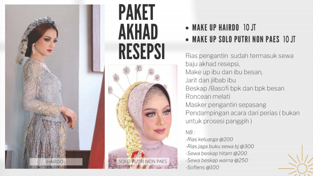 Foto vendor MUA Adinagta Paket akad resepsi solo putri non paes 