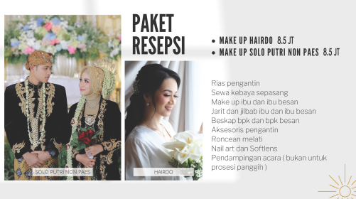Foto vendor MUA Adinagta Paket make up resepsi hairdo 