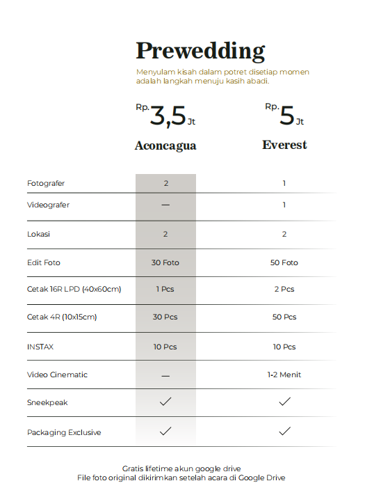 Foto vendor FOTO smoothlens Paket Prewed - Everest 