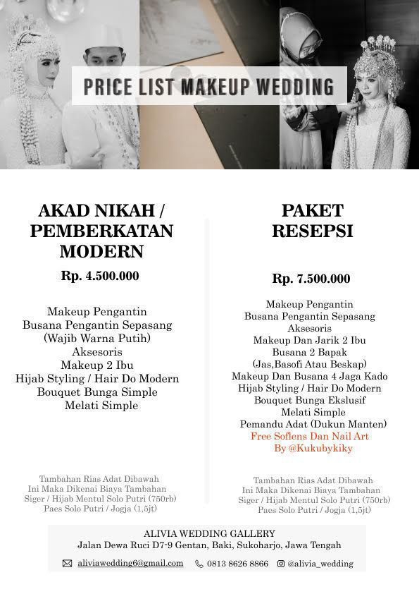Foto vendor MUA Alivia wedding Paket Resepsi 