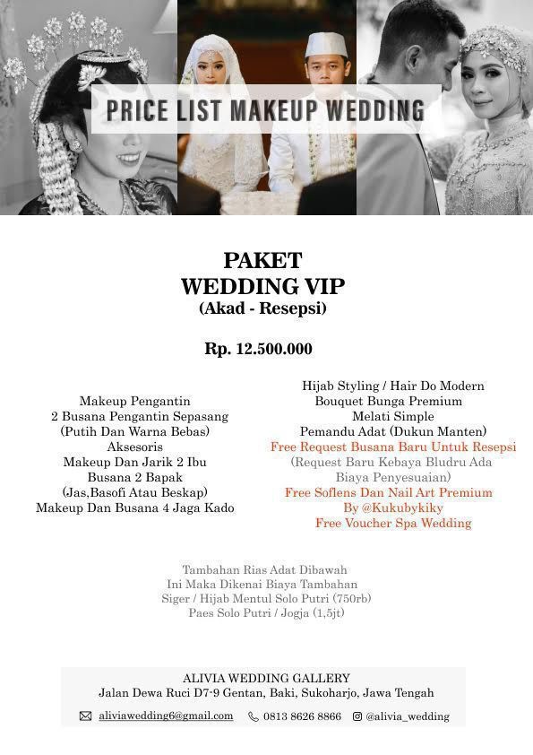 Foto vendor MUA Alivia wedding Paket Paket VIP 