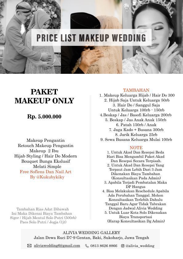 Foto vendor MUA Alivia wedding Paket Make up only 