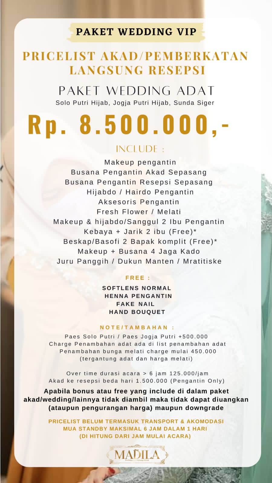 Foto vendor MUA Madila MUA Paket Akad Resepsi Adat VIP 