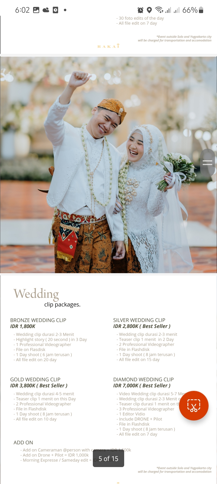 Foto vendor FOTO rakaiphoto Paket silver wedding clip 