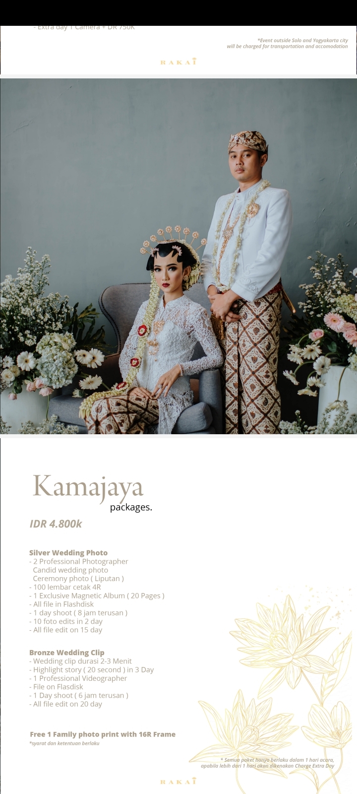 Foto vendor FOTO rakaiphoto Paket Kamajaya Package 