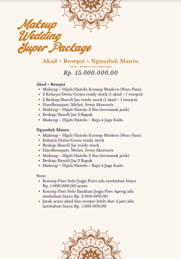 Foto vendor MUA Salsabila Make Up Paket Akad + Resepsi + Ngunduh Mantu  ( Akad Resepsi acara langsungan ) 