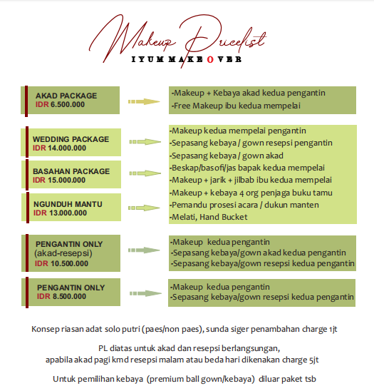 Foto vendor MUA Iyum Make Over Paket Basahan 