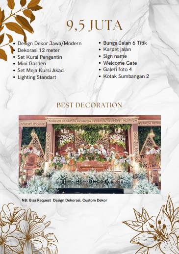 Foto vendor DEKORASI dnddecoration Paket venue / gedung / ballroom 12 meter 