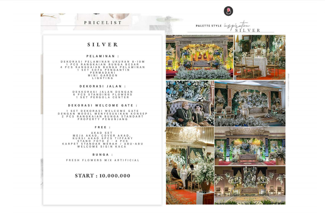 Foto vendor DEKORASI BALE BUNGA DEKORASI  Paket Paket Silver 