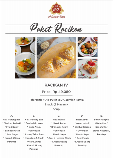 Foto vendor KATERING Niekmat Rasa Paket Racikan 4 