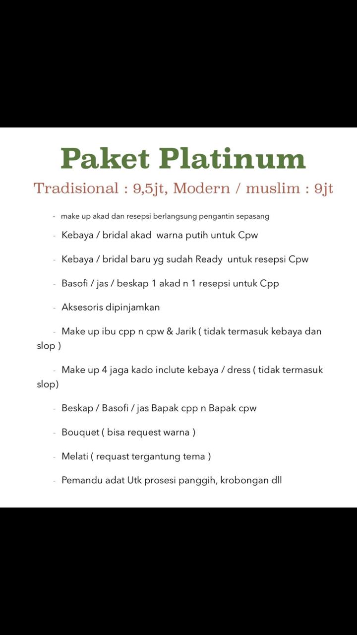 Foto vendor MUA Ria Soenaryo Paket Platinum Modern 