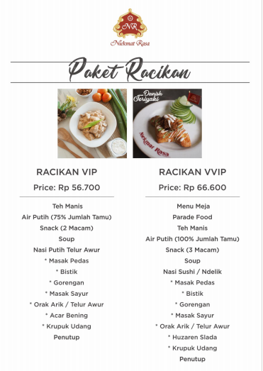 Foto vendor KATERING Niekmat Rasa Paket Racikan VIP 