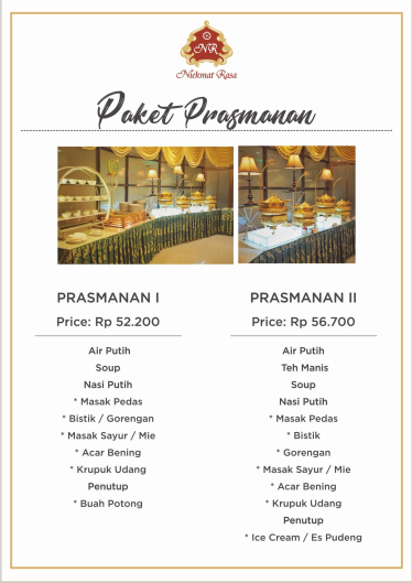 Foto vendor KATERING Niekmat Rasa Paket Prasmanan 2 