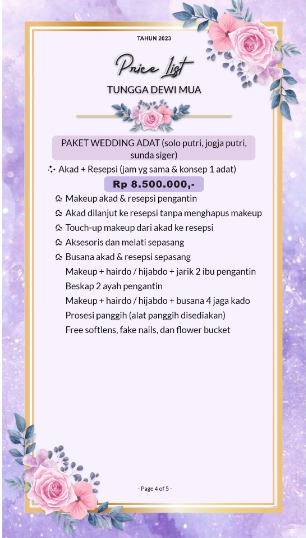 Foto vendor MUA Tungga Dewi MUA Paket paket wedding adat 