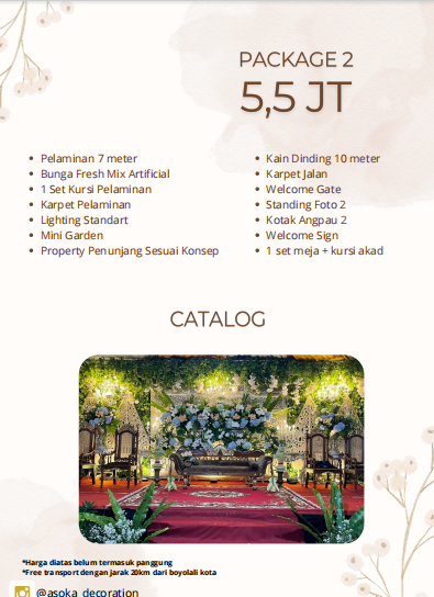 Foto vendor DEKORASI Asoka Dekorasi Paket Venue Rumah - Package 2 